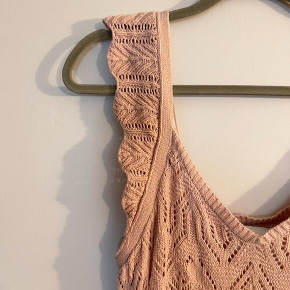 $11SALE!!! Freshman 1996 Adorable Knit Pastel Pink Dress Size L NWT - Picture 4 of 8